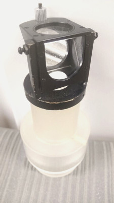 Vintage E. Leitz Wetzlar Mirror/Filter Cube Block (For Fluorescence? Microscope)