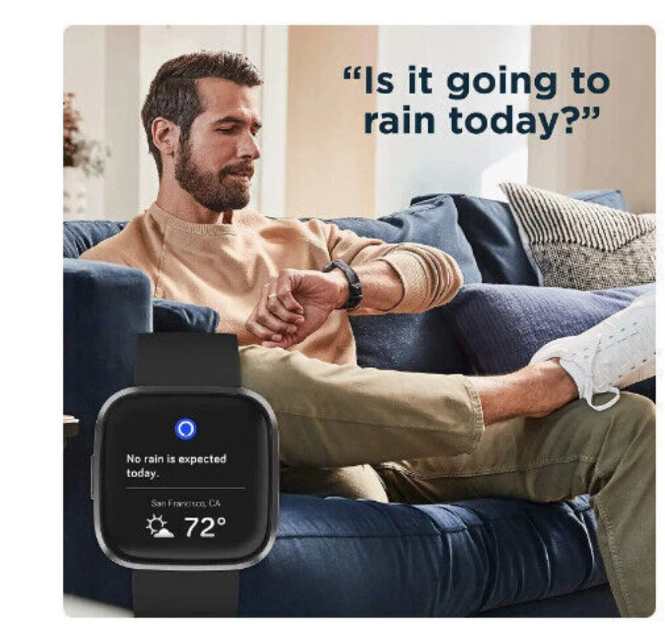 Fitbit Versa 2 Smart Watch Fitness Health Heart Rate Monitor Activity Tracker AU - image 2 of 4