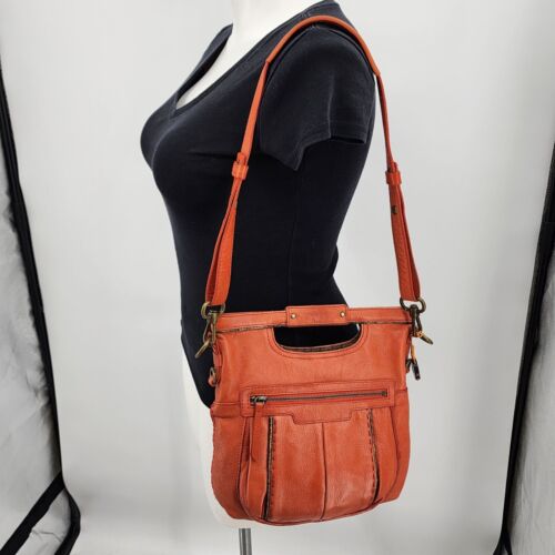 The Sak Ashland Umhängetasche orange Leder mit abnehmbarem Riemen - Bild 2 von 11