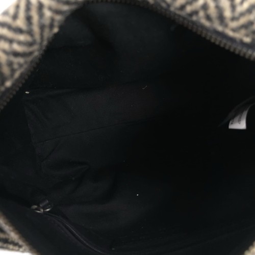 BANANA REPUBLIC WOOL Blend Purse Shoulder Bag Adjustable Buckle LEATHER Handle - Picture 12 of 16
