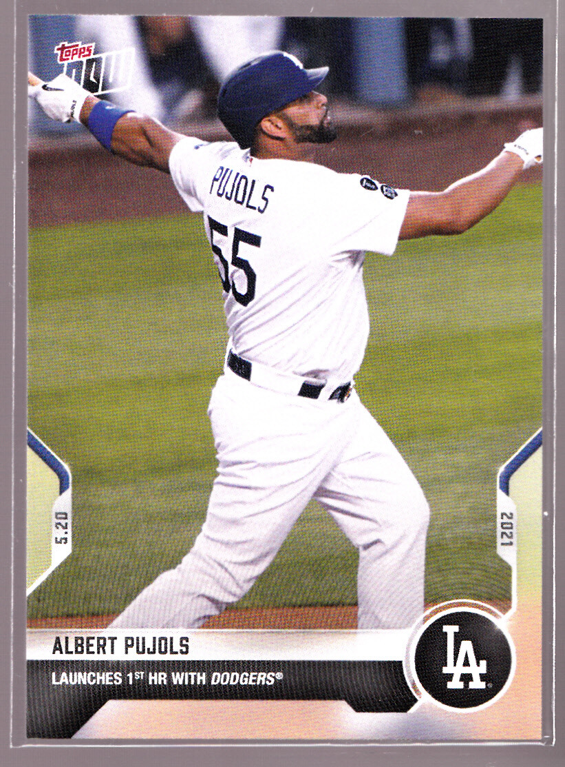 Albert Pujols 1st Home Run w/ Dodgers v Diamondbacks 2021 Topps NOW #241