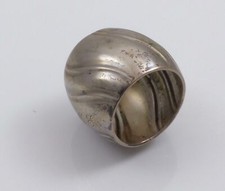 Serviettenring  rund Silber Welle 800 HB Hermann Behrnd um 1900 L.M.G Jugendstil