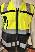 FX SAFETY VEST - Class 2 High Visibility Reflective Yellow Safety Vest 