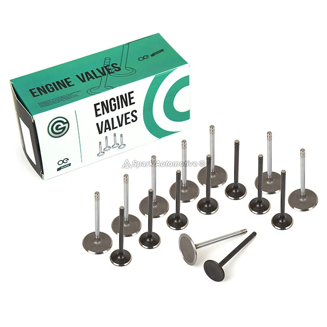 Válvulas de escape de admisión aptas para 07-14 Cadillac Chevrolet GMC Pontiac 6.0 6.2L Foto 2 de 4