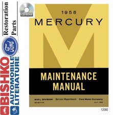 1958 Mercury Mercury Factory Shop Service Manual Cd 1958 Mercury Mercury Factory Shop Service Manual Cd