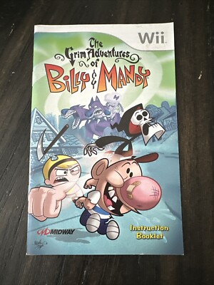 Nintendo Wii Manual Only The Grim Adventures Of Billy & Mandy 