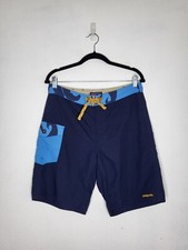 PATAGONIA Wavefarer Board Shorts Men's Size 32 Blue Patch Pocket UPF50