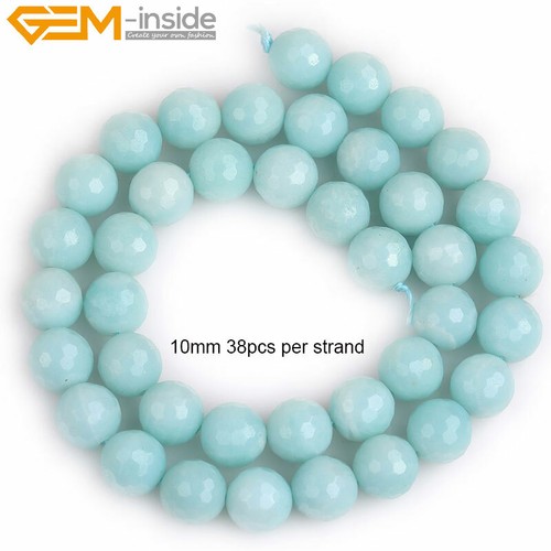 Natural Genuine Gemstone Jewelry Making Beads Wholesale 15" Round Faceted Stone - 第 80/173 張圖片