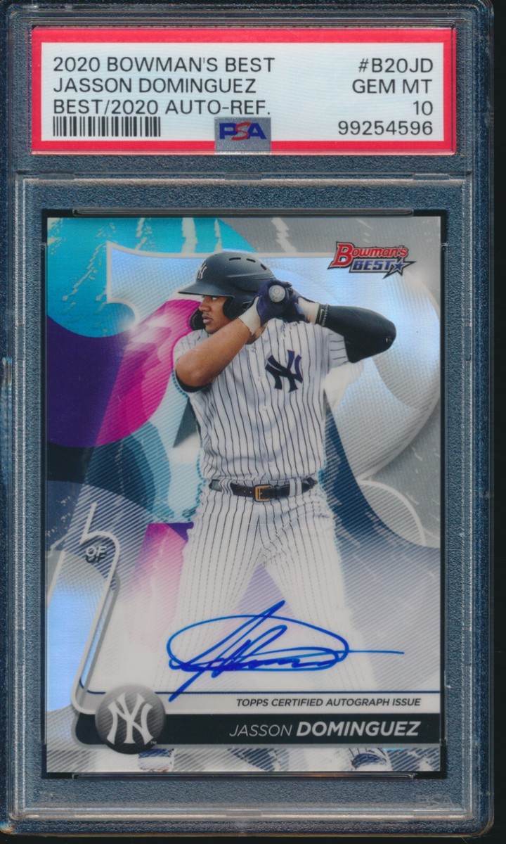 PSA 10 JASSON DOMINGUEZ AUTO 2020 Bowman