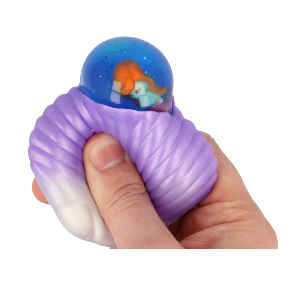 Novelity Shell Fumfings Novelty Squishy Mermaid Bubble Shells 8cm Squeezy Toys Kids 3y ...