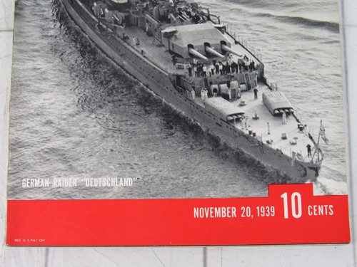 Life Magazine November 20, 1939 German Raider "Deutschland" - Picture 3 of 8