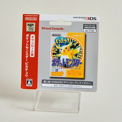 Pokémon Gelb Pocket Monsters Nintendo 3DS Yellow OVP GameBoy GB Japan TOP DLC