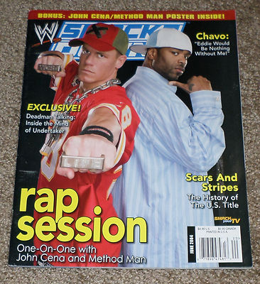 WWE SMACKDOWN MAGAZINE June 2004 JOHN CENA & METHOD MAN Cover