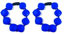 Lil' Jumbl BPA Free Baby Teething Bracelet BT015 Blue LOT OF 2