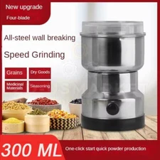 Electric Coffee Bean Grinder Nut Seed Grind Spice Crusher Mill Blender / Silver