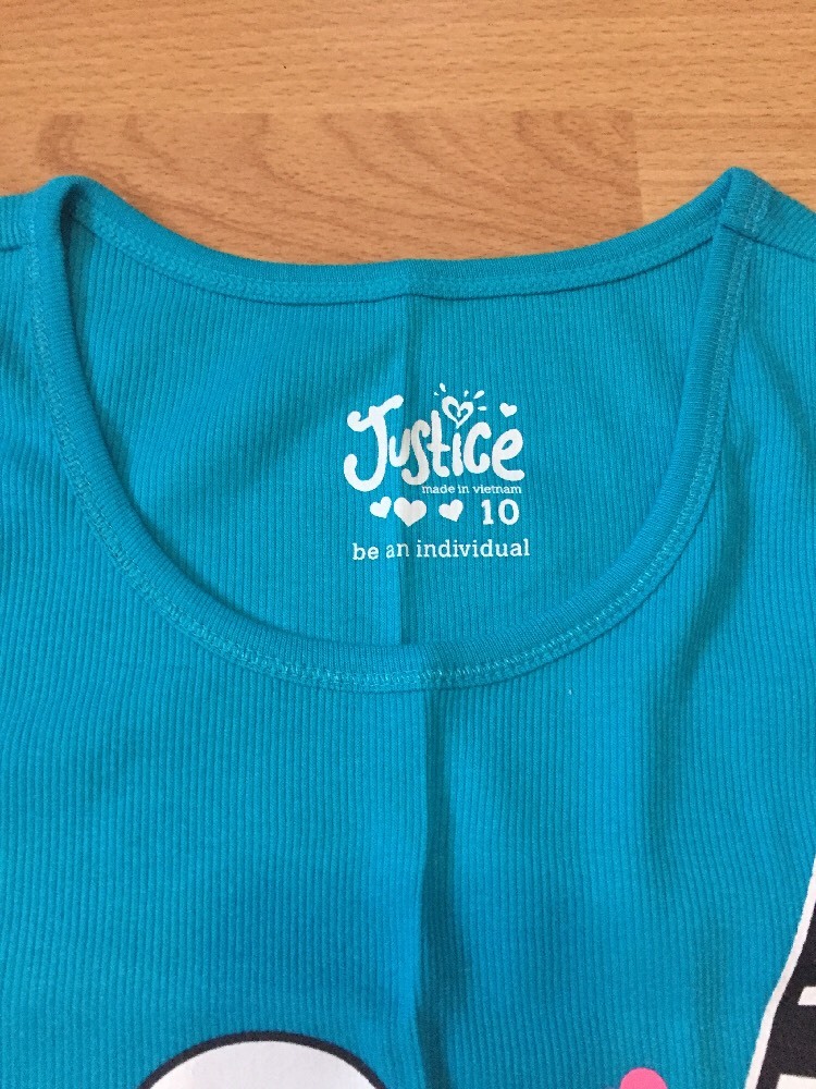 Justice Girls Size 12 Tennis Tank top Tee Blue BFF NEW | eBay