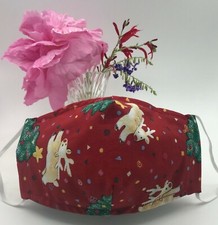 NEW CHRISTMAS Cloth Face Covering Cover Mask 100 Cotton Washable PM2.5 Filter