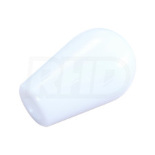 M12 X 1.25 WHITE DELRIN GEAR SHIFT KNOB UNIVERSAL - RACE RALLY TRACK DRIFT