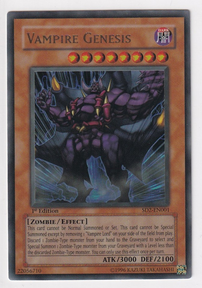 yugioh vampire genesis structure deck Zombie Madness Vampire Genesis SD2-JP001 Prices |