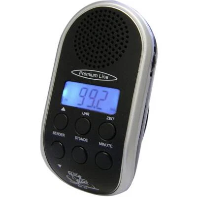 Security Plus BR 24 Fahrradradio Schwarz, Silber