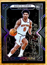 QUENTIN GRIMES 2021-22 Panini Obsidian ELECTRIC ETCH Purple RC 88/99 #189 KNICKS