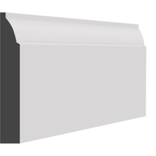 OVOLO SMALL MDF SKIRTING BOARD - 25MM - PRIMED / UNPRIMED