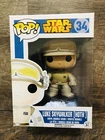 Luke Skywalker Hoth #34 Funko Pop RARE BLUE BOX 2014 Star Wars Vaulted