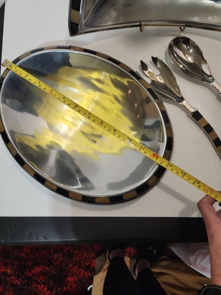 Juego de servir de 5 piezas Pier 1 de acero inoxidable/enchapado en níquel - MCM Vibe Foto 4 de 4