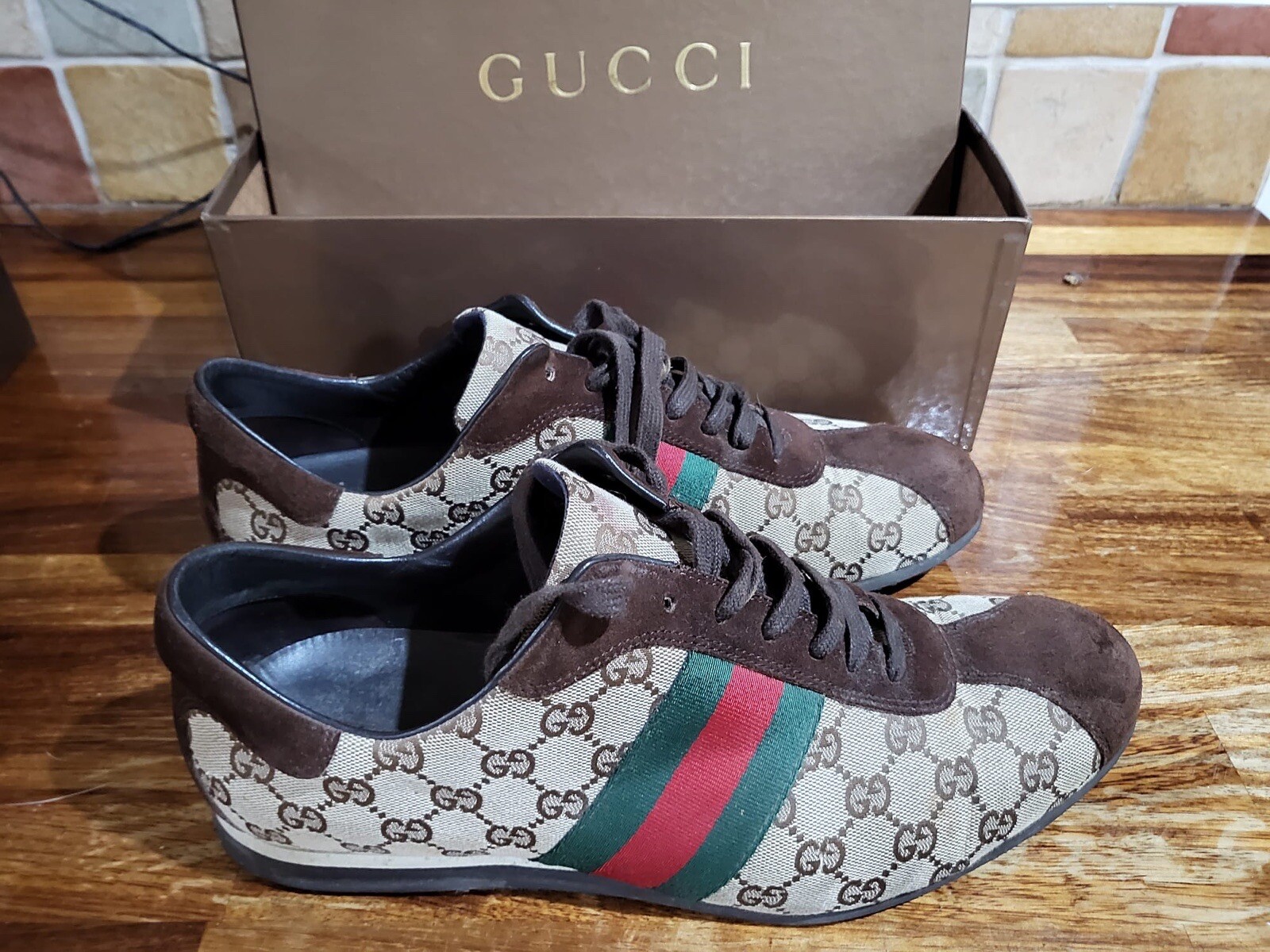 Mens Gucci Trainers Shoes Size 11 EU 46 