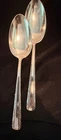 Towle Candlelight Sterling Silver Serving Spoons Pair 8.25" 141g No Monogram
