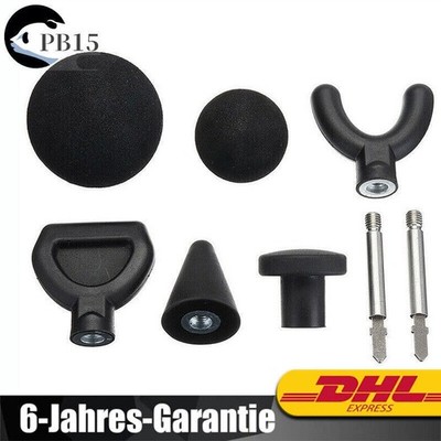 6pcs Percussion Tip Bit Set für Stichsäge Massagegerät Adapter Befestigung DE