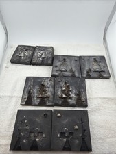 Vintage Rubber Casting Molds For Toy Soldiers Set Of 4