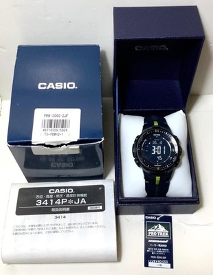 CASIO PRO TREK PRW-3000B Tough Solar Triple Sensor MB6 JDM Watch Boxed