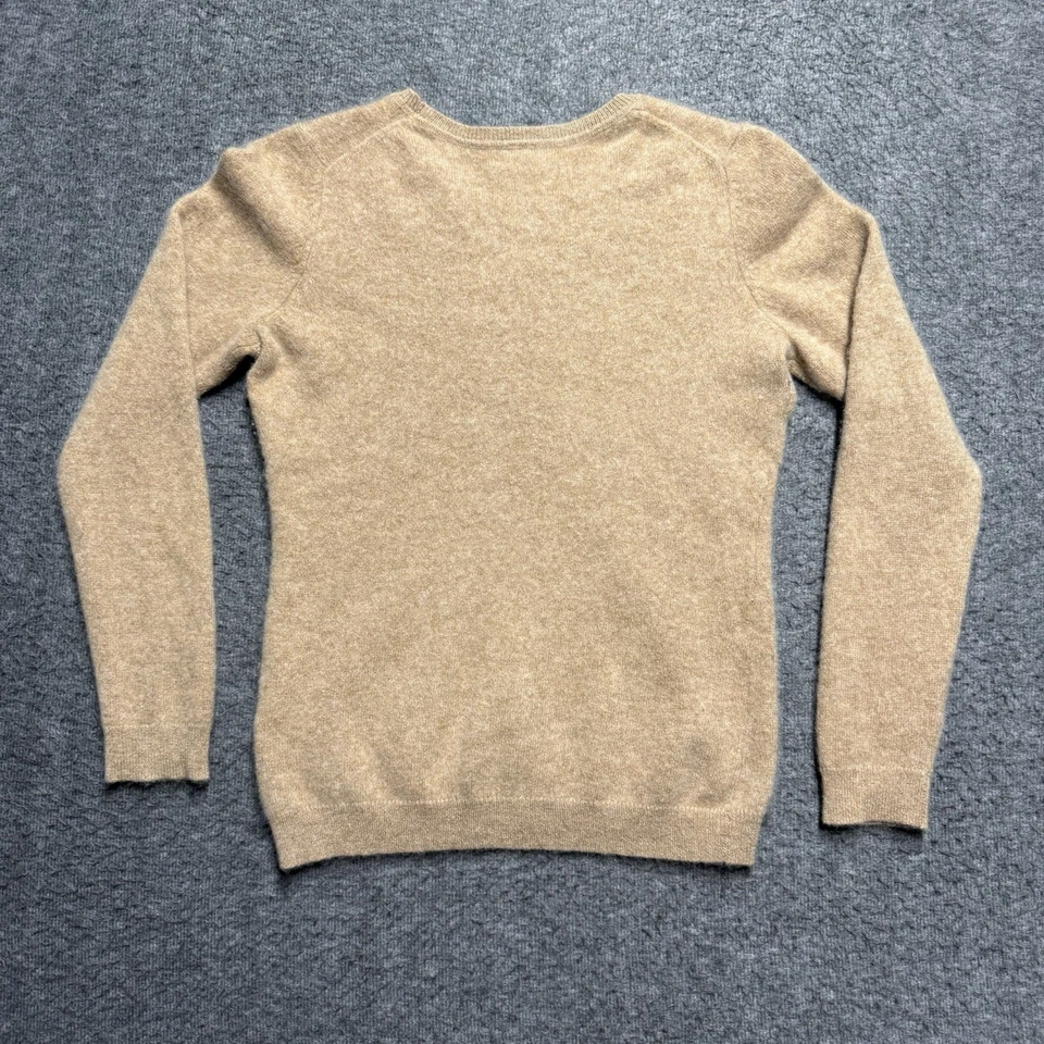 Charter Club Luxury Cashmere Sweater Women's Small Camel Tan Long Sleeve - Image 3 of 4