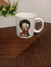  J.L. Hudson, Detroit, 1981 Vintage Collectible Christmas Holiday Coffee Mug