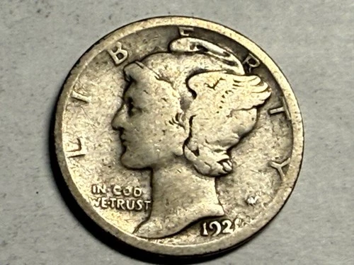 1921 MERCURY silver U.S. dime. Good. #q4