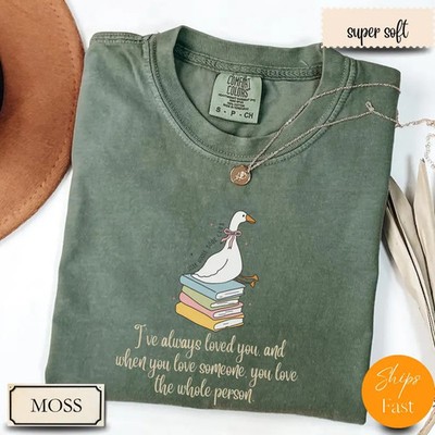 Comfort Tee Silly Goose Book Club Funny Bird Meme Gift Idea