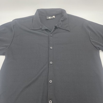 Y2K Positano Black Shirt Mens L Club Going Out Party Streetwear Rave Disco
