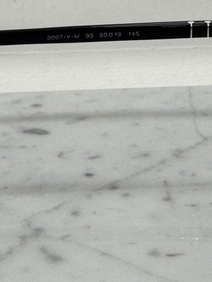 Очки для чтения Persol 3007-V-M 95 черные 50 19 145 + линзы Hoya сделаны в Италии - Изображение 4 из 4