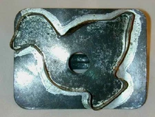 Antique Tin Pennsylvania Flat-Back Cookie Cutter Standing Duckling or Duck (#5)