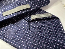 Daniel Cremieux Signature Collection Limited Edition Silk Tie Numbered Blue