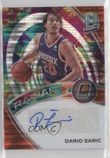 2019 Panini Spectra Radiant Signatures Celestial Prizm /75 Dario Saric Auto nd3