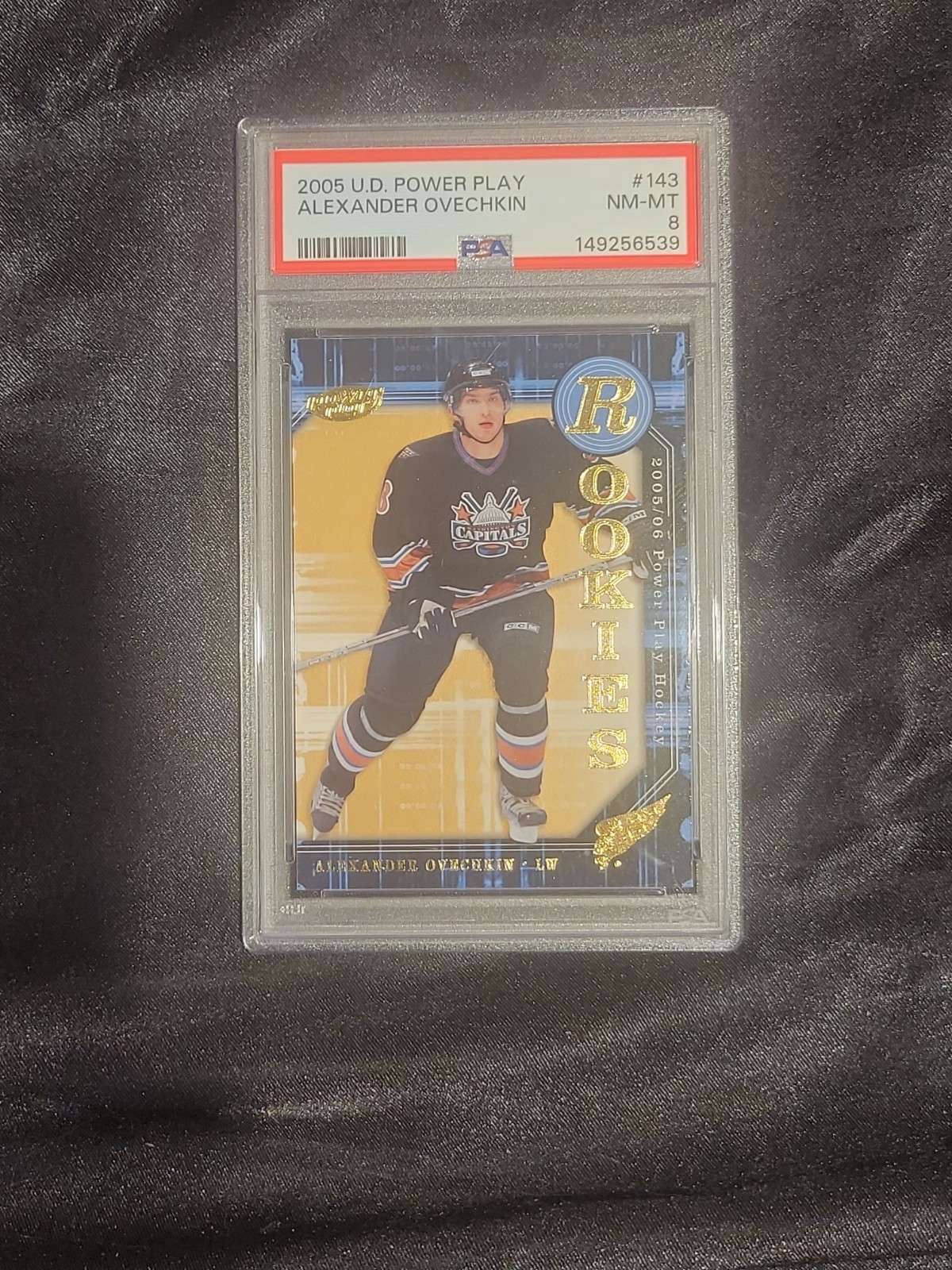 2005 Upper Deck Alexander Ovechkin Power Play RC PSA 8 #143 Pop 221, w/ 776 ⬆️ view 13