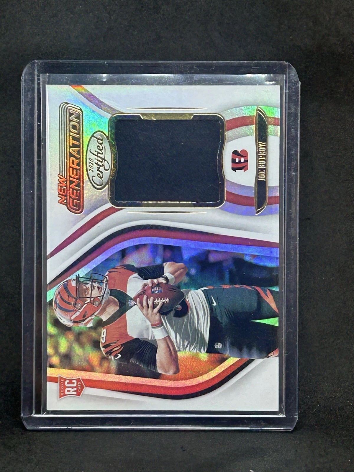 Joe Burrow Panini Certified New Generation Jerseys #1 Mirror Black Fotl 1/1