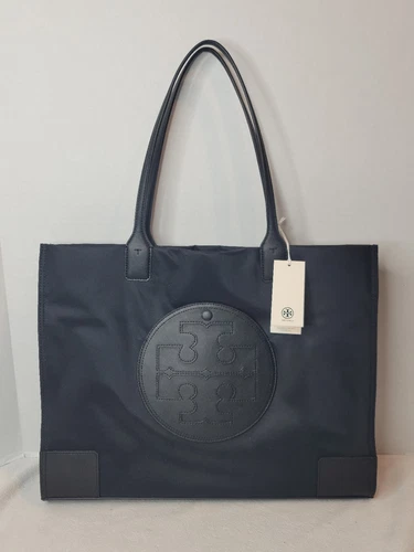 Borsa a tracolla Tory Burch grande nera Ella ~ Nuova con etichetta