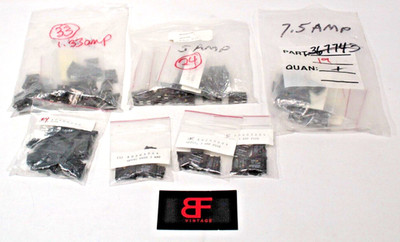 Lot of 114 Nortel Networks QFF1 Fuses 1.33Amp 3Amp 5Amp 7.5Amp EL3071