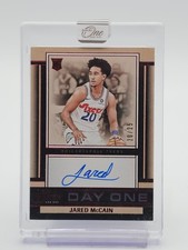 JARED MCCAIN 2024-25 ONE AND ONE DAY ONE ROOKIE AUTO RED /25 #DOS-JAR Q3133