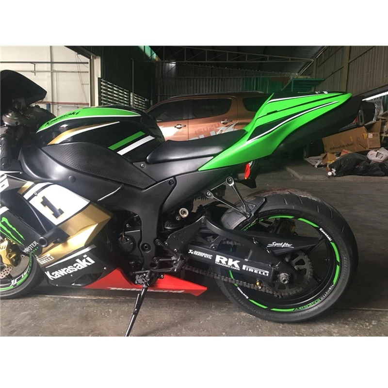 Tubo de escape para motocicleta Kawasaki Ninja ZX6R ZX636 2004-2008 punta silenciadora 51 mm Foto 2 de 4