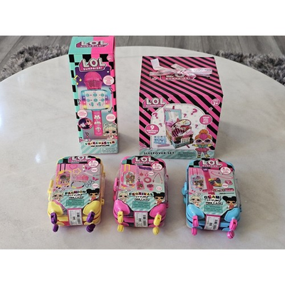 #ad LOL Surprise Lot Box Set Sleepover Stylin Mini Case Voicemaster Microphone $28.50
