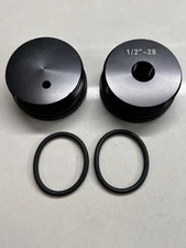 Wauebuly Fuel Filter Replacement End Cap Kit Black 1/2"X28 Center Mark